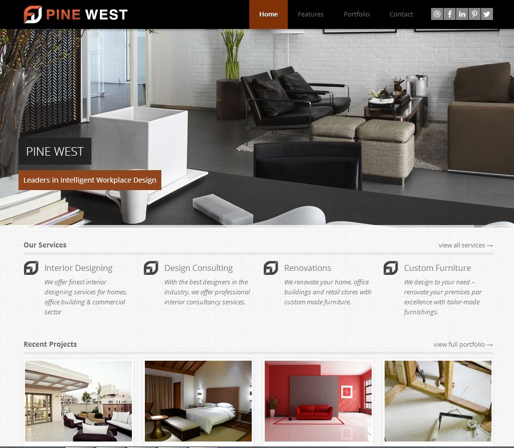 Pine West Amazing Website Design Developed By Infinity